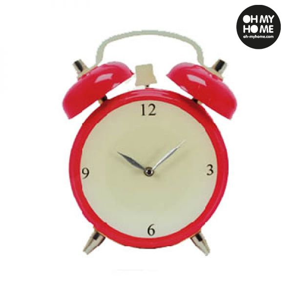 Alarm Clock Glass Wall Clock