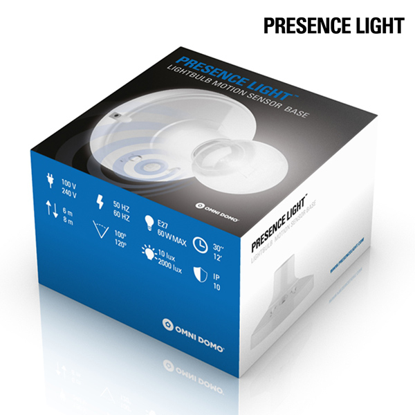 Presence Light Bulb Holder with Motion Sensor